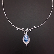 Show details for Big Swarovski Element Short Chain Necklace with Fast Delivery Show details for Big Swarovski Element Short Chain Necklace with Fast Delivery