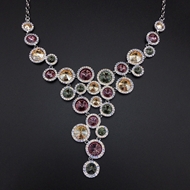 Show details for Hot Selling Purple Swarovski Element Short Chain Necklace from Top Designer Show details for Hot Selling Purple Swarovski Element Short Chain Necklace from Top Designer