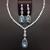 Picture of Hot Selling Blue Platinum Plated 2 Piece Jewelry Set from Top Designer