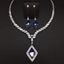 Show details for Pretty Swarovski Element Blue 2 Piece Jewelry Set