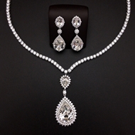 Show details for Filigree Big Swarovski Element 2 Piece Jewelry Set Show details for Filigree Big Swarovski Element 2 Piece Jewelry Set