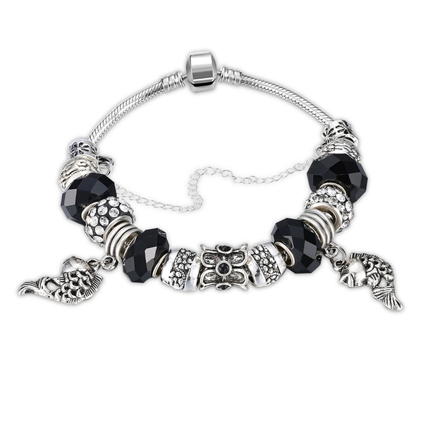 Picture of Sparkling Zinc Alloy Platinum Plated Fashion Bangle