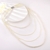 Picture of Trendy White Big Y Necklace with No-Risk Refund