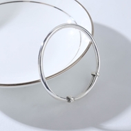 Picture of 999 Sterling Silver Small Fashion Bangle at Unbeatable Price