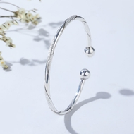 Picture of Beautiful Small Platinum Plated Fashion Bangle