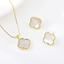 Show details for Classic White 2 Piece Jewelry Set with Fast Delivery