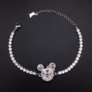 Show details for Trendy White Platinum Plated Fashion Bracelet with No-Risk Refund Show details for Trendy White Platinum Plated Fashion Bracelet with No-Risk Refund