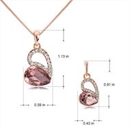 Picture of Purchase Rose Gold Plated Small 2 Piece Jewelry Set with Wow Elements