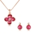 Picture of Designer Rose Gold Plated Pink 2 Piece Jewelry Set with Easy Return