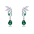 Picture of Distinctive Green Cubic Zirconia Dangle Earrings with Low MOQ