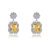 Picture of Good Quality Cubic Zirconia Yellow Dangle Earrings