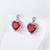 Picture of Need-Now Red Cubic Zirconia Dangle Earrings Exclusive Online