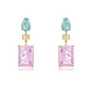 Picture of Luxury Cubic Zirconia Dangle Earrings of Original Design