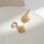 Picture of Sparkling Small Gold Plated Dangle Earrings