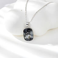 Show details for Distinctive Black Swarovski Element Pendant Necklace with Low MOQ Show details for Distinctive Black Swarovski Element Pendant Necklace with Low MOQ