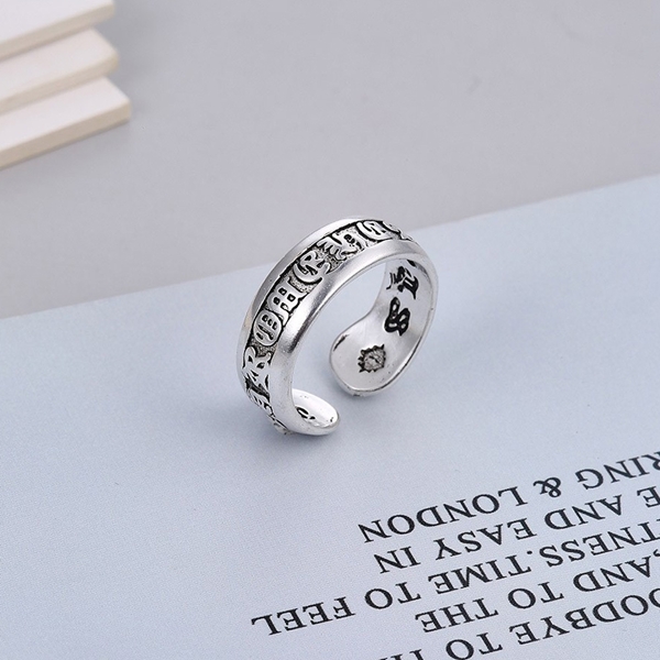 Picture of Great Value Platinum Plated Zinc Alloy Adjustable Ring with Member Discount