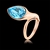 Picture of Origninal Small Artificial Crystal Fashion Ring