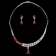 Show details for Delicate Cubic Zirconia Big 2 Piece Jewelry Set Direct from Factory Show details for Delicate Cubic Zirconia Big 2 Piece Jewelry Set Direct from Factory