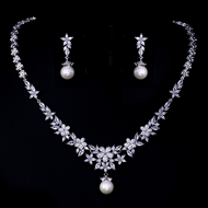 Show details for Buy Platinum Plated Luxury 2 Piece Jewelry Set with Low Cost Show details for Buy Platinum Plated Luxury 2 Piece Jewelry Set with Low Cost