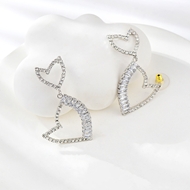 Show details for Shop Platinum Plated Big Dangle Earrings with Wow Elements Show details for Shop Platinum Plated Big Dangle Earrings with Wow Elements
