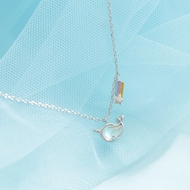 Picture of Irresistible White 925 Sterling Silver Pendant Necklace As a Gift