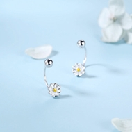 Picture of 925 Sterling Silver Enamel Stud Earrings in Flattering Style