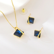 Picture of Trusted Dark Blue Classic 2 Pieces Jewelry Sets