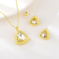 Picture of Zinc Alloy Artificial Crystal 2 Piece Jewelry Set at Great Low Price