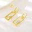 Show details for Wholesale Gold Plated Zinc Alloy Dangle Earrings with No-Risk Return