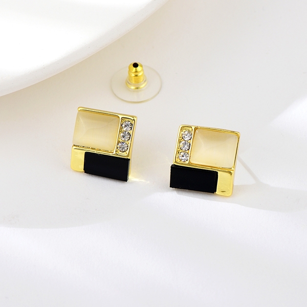 Picture of Women Zinc Alloy White Stud Earrings at Super Low Price