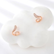Show details for Rose Gold Plated Cubic Zirconia Stud Earrings at Great Low Price Show details for Rose Gold Plated Cubic Zirconia Stud Earrings at Great Low Price