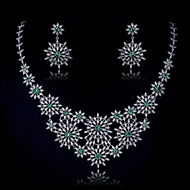 Show details for Fashion Cubic Zirconia Big 2 Piece Jewelry Set Show details for Fashion Cubic Zirconia Big 2 Piece Jewelry Set