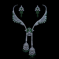 Show details for Unusual Big Cubic Zirconia 2 Piece Jewelry Set Show details for Unusual Big Cubic Zirconia 2 Piece Jewelry Set