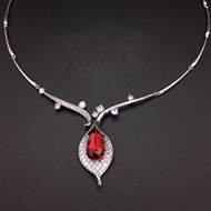Show details for Low Cost Platinum Plated Medium Pendant Necklace with Price Show details for Low Cost Platinum Plated Medium Pendant Necklace with Price