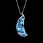 Show details for Modern Sea Blue Platinum Plated Collar 16 OR 18 Inches