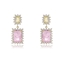 Show details for Irresistible Pink Gold Plated Dangle Earrings For Your Occasions