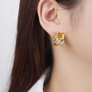 Picture of Need-Now Yellow Cubic Zirconia Dangle Earrings from Editor Picks