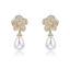 Show details for Eye-Catching White Copper or Brass Dangle Earrings at Factory Price