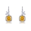 Show details for Fashionable Big Platinum Plated Dangle Earrings