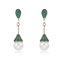 Show details for Copper or Brass Big Dangle Earrings at Unbeatable Price
