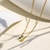 Picture of Staple Small Gold Plated Pendant Necklace