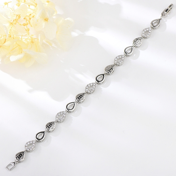 Picture of Shop Platinum Plated Small Fashion Bracelet with Wow Elements