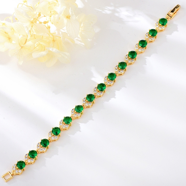 Picture of Copper or Brass Cubic Zirconia Fashion Bracelet at Unbeatable Price