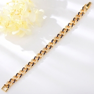 Show details for Stylish Cubic Zirconia Gold Plated Fashion Bracelet Show details for Stylish Cubic Zirconia Gold Plated Fashion Bracelet