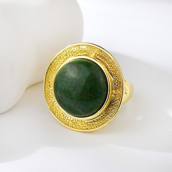 Picture of Reasonably Priced Gold Plated Green Fashion Ring with Low Cost