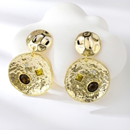 Picture of Designer Gold Plated Dubai Dangle Earrings with Easy Return