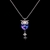 Picture of Low Cost Platinum Plated Swarovski Element Pendant Necklace with Low Cost