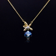 Show details for Famous Swarovski Element Gold Plated Pendant Necklace Show details for Famous Swarovski Element Gold Plated Pendant Necklace