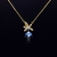 Show details for Famous Swarovski Element Gold Plated Pendant Necklace
