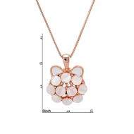 Picture of Low Price Rose Gold Plated White Pendant Necklace from Trust-worthy Supplier